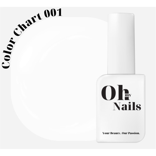Цветное гелевое покрытие “Oh my nails” Color chart 001, Беларусь (10мл)